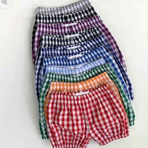 Boys Gingham Bubble Shorts