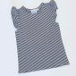 Knit-Stripe-Flutter-Sleeve-Shirt-Black