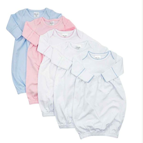 Picot Trim Gown Baby Blanks