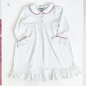 Green Dot Ruffle Dress